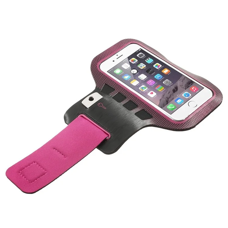 Polka Dots Key Holder Sports Armband Cover for iPhone 6 6s 4.7 inch, Size: 16.5 x 9.5cm - Rose