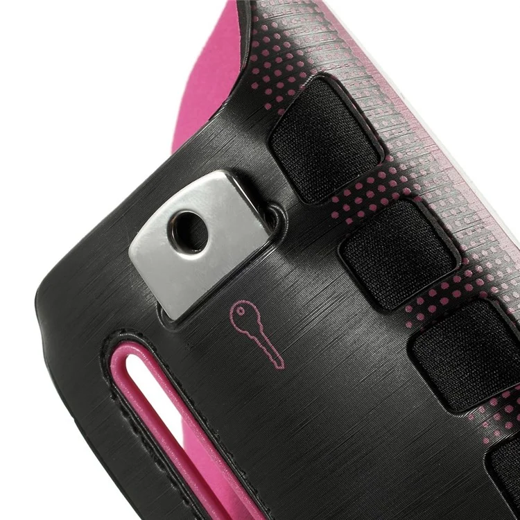 Polka Dots Key Holder Sports Armband Cover for iPhone 6 6s 4.7 inch, Size: 16.5 x 9.5cm - Rose