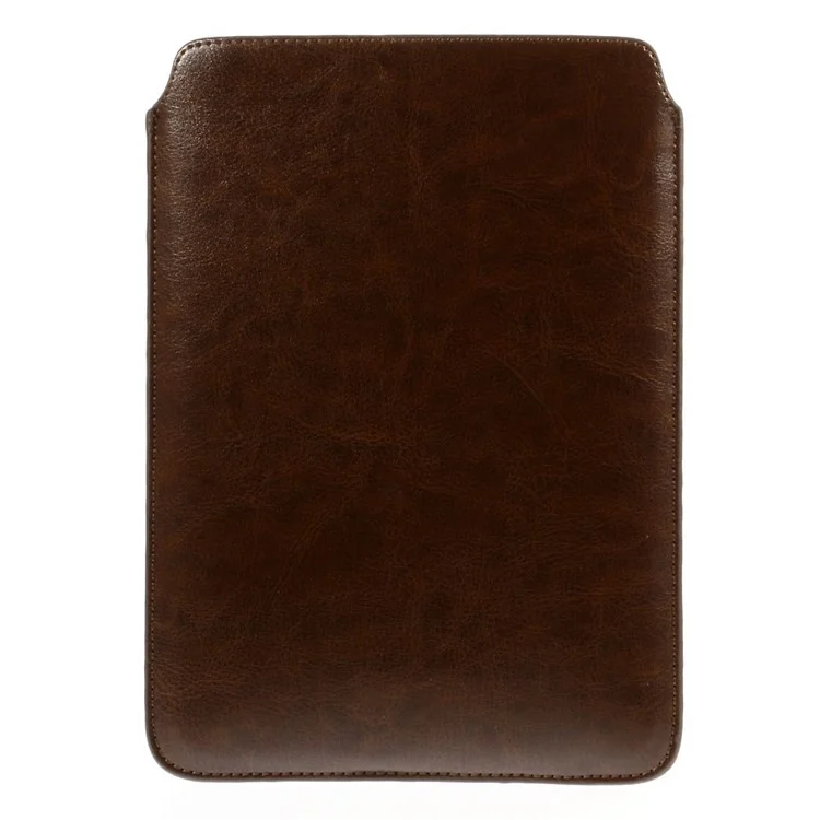 Coffee Pull Tab Leather Pouch Case for iPad Mini 3 / iPad Mini 2 / iPad Mini, Size: 20.3 x 14.5cm