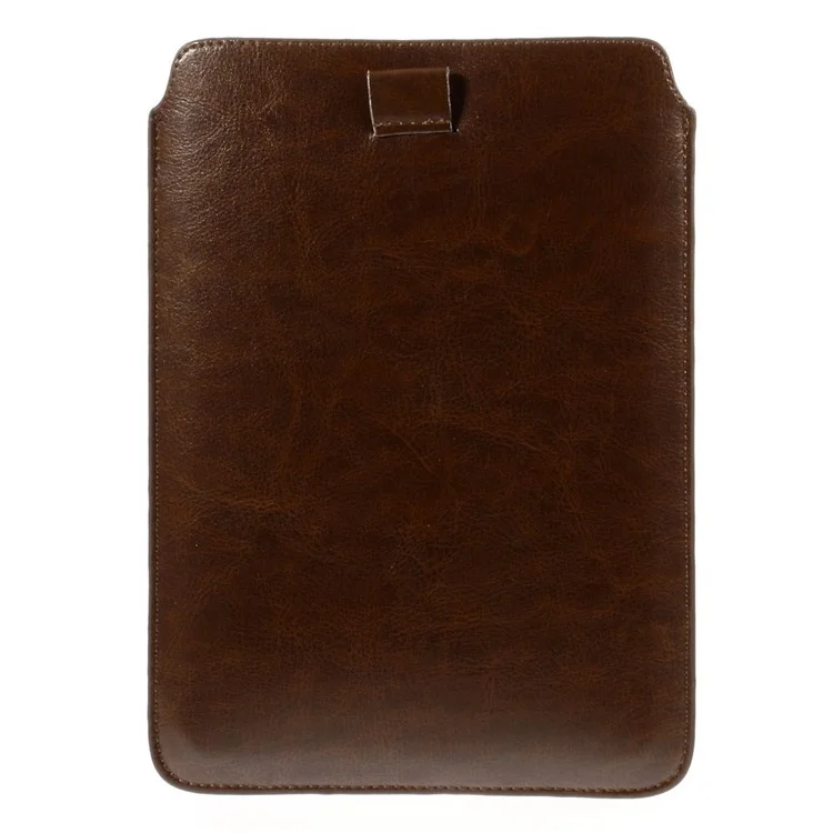 Coffee Pull Tab Leather Pouch Case for iPad Mini 3 / iPad Mini 2 / iPad Mini, Size: 20.3 x 14.5cm