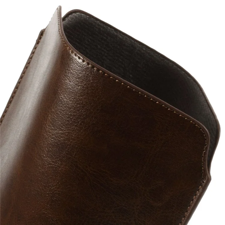 Coffee Pull Tab Leather Pouch Case for iPad Mini 3 / iPad Mini 2 / iPad Mini, Size: 20.3 x 14.5cm