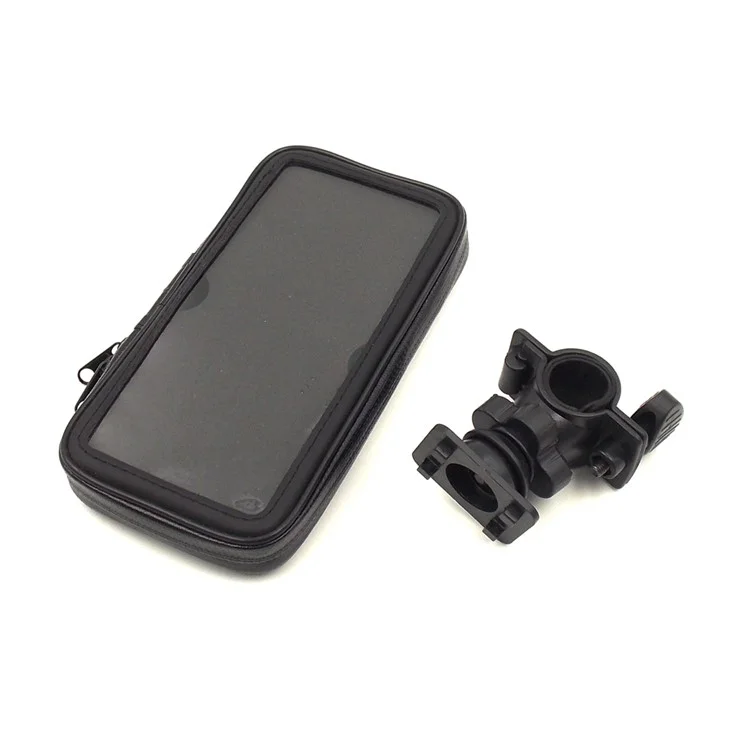 Bicycle Handlebar Mount Waterproof Universal Case for iPhone 6 Plus / 6s Plus, Inner Size: 158 x 78mm - Black