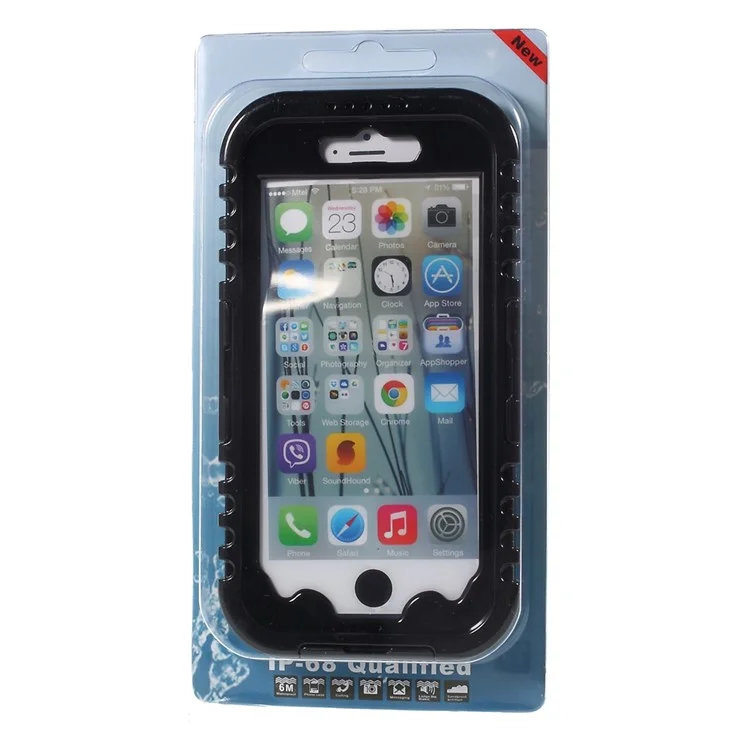 IP-68 Waterproof Heavy Duty Case for iPhone 6s / 6 4.7 inch - Black