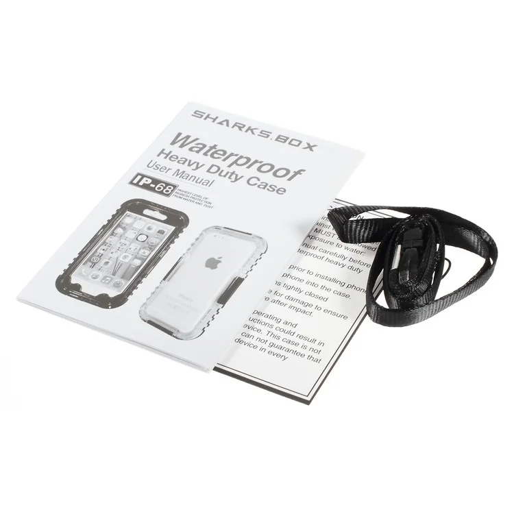 IP-68 Waterproof Heavy Duty Case for iPhone 6s / 6 4.7 inch - Black