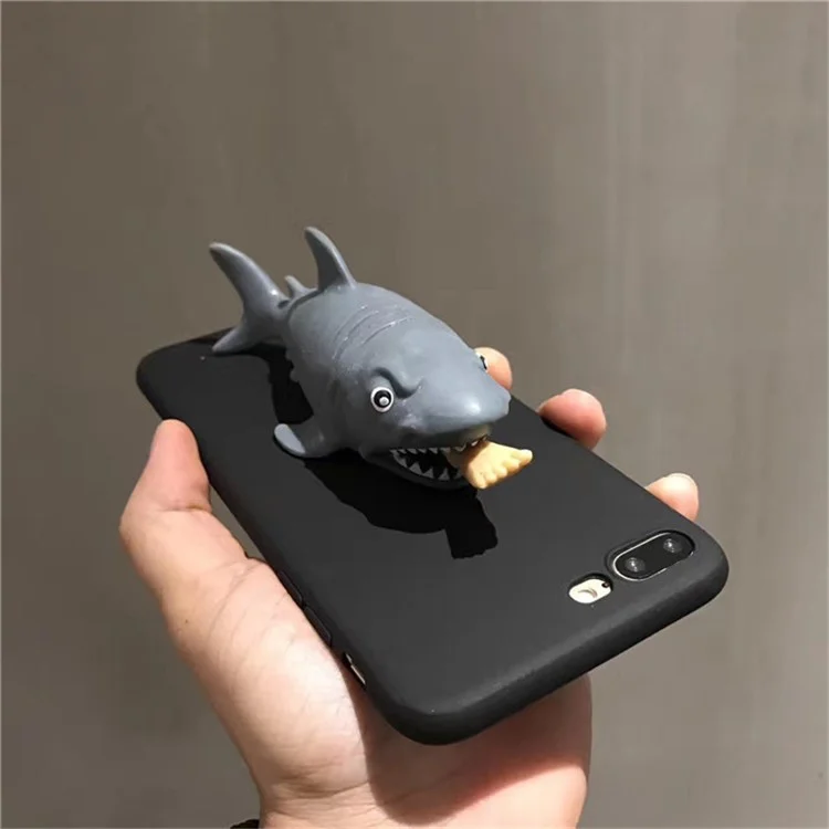 Creative 3D Piranha Kneading Squishy Soft TPU Case for iPhone 6S Plus / 6 Plus 5.5 inch