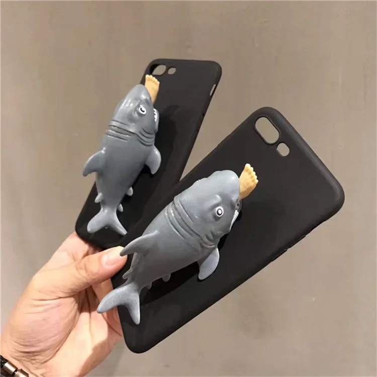 Creative 3D Piranha Kneading Squishy Soft TPU Case for iPhone 6S Plus / 6 Plus 5.5 inch