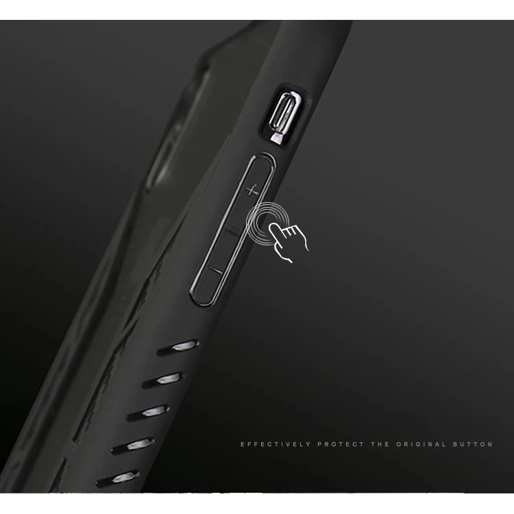Anti-shock Flexible TPU + PC Combo Protection Phone Case for iPhone X - Black