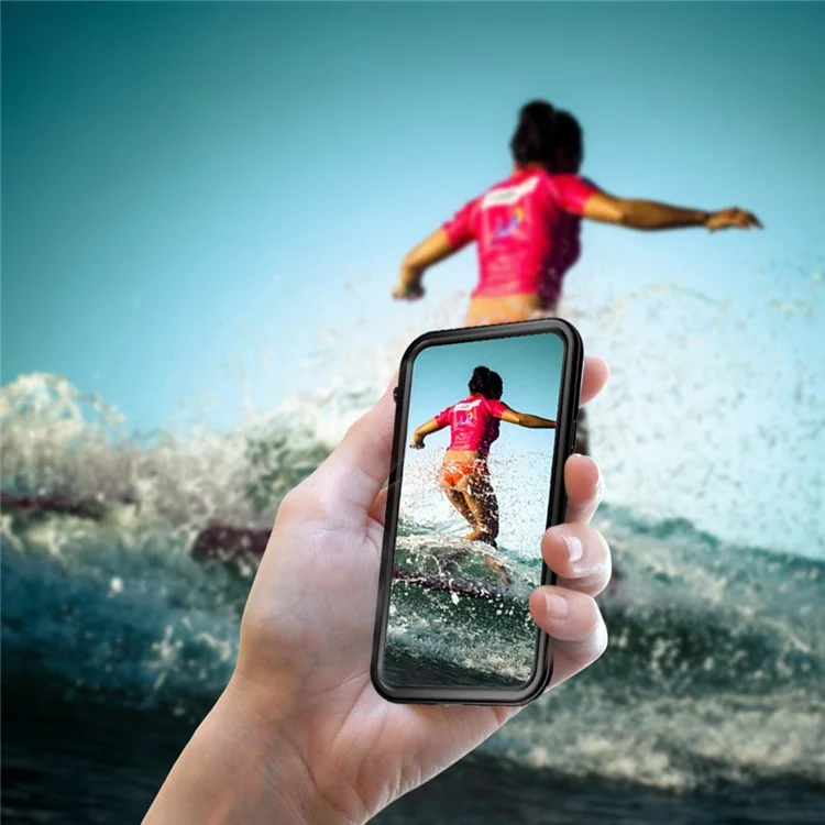 IPX68 Waterproof Snow-proof Dirt-proof Phone Case for iPhone X 5.8 inch - Black
