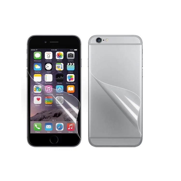 Clear Full Body LCD Screen Protector Guard Film for iPhone 6s 6 (with Black Package)