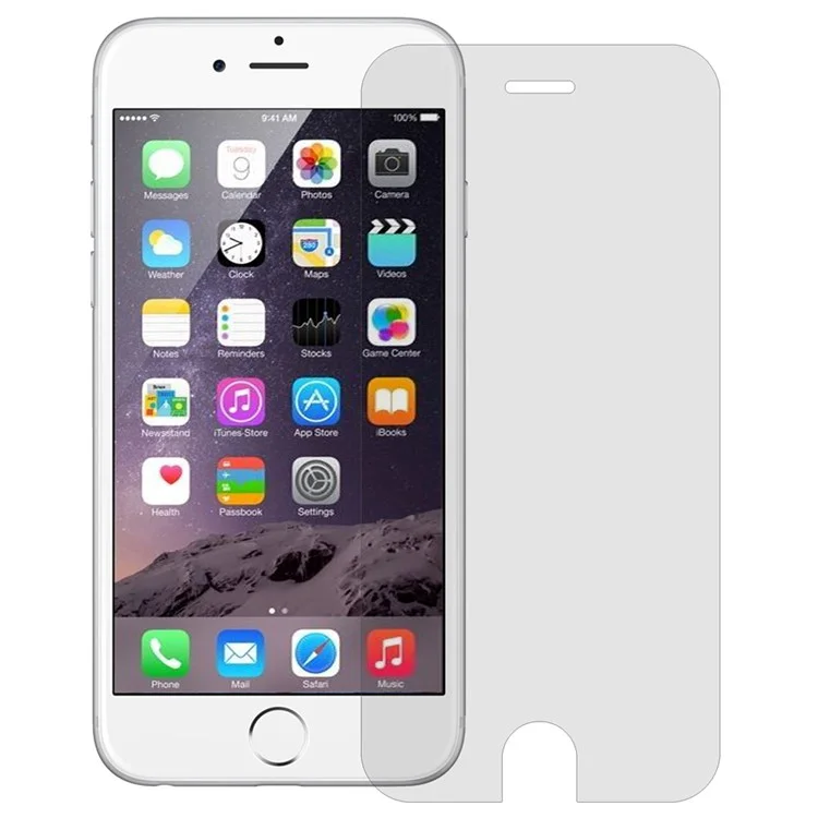 Para Iphone 6s Plus / 6 Plus Cubierta Completa Película de Pantalla de Vidrio Templado 0.3 mm Anti-explosion Arc Edge