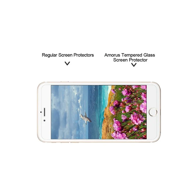 AMORUS HD Tempered Glass Screen Protector for iPhone 6s Plus / 6 Plus