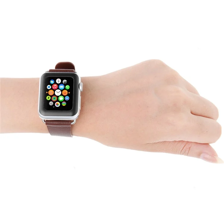LINK DREAM 0.2mm Tempered Glass Screen Film for Apple Watch 38mm Full Coverage - Black