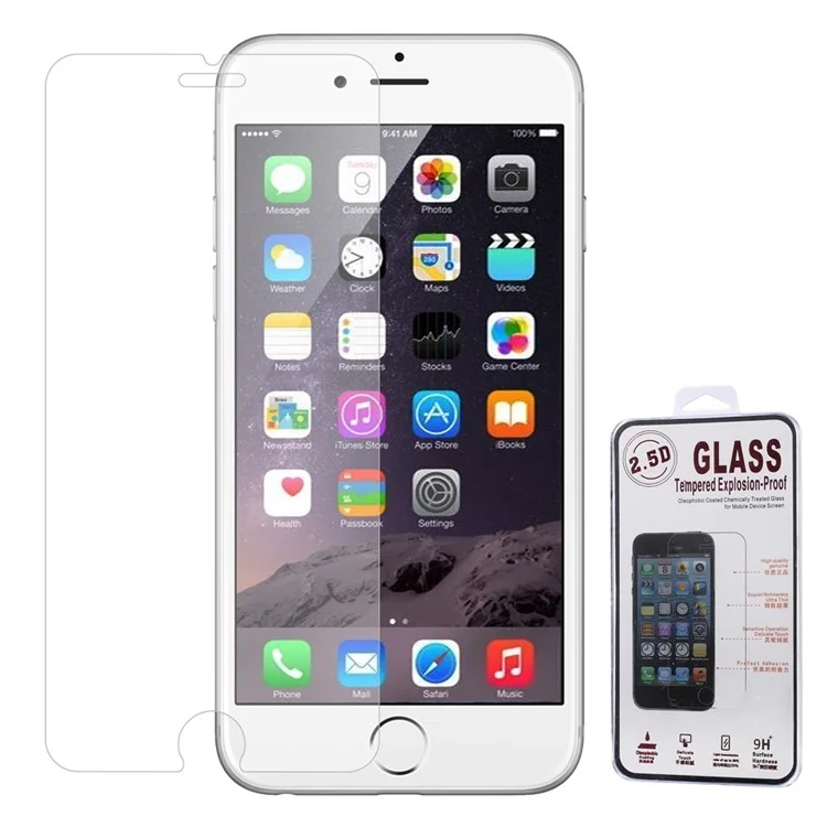 Tempered Glass Screen Protective Film for iPhone 6s Plus / 6 Plus 0.16mm Arc Edge