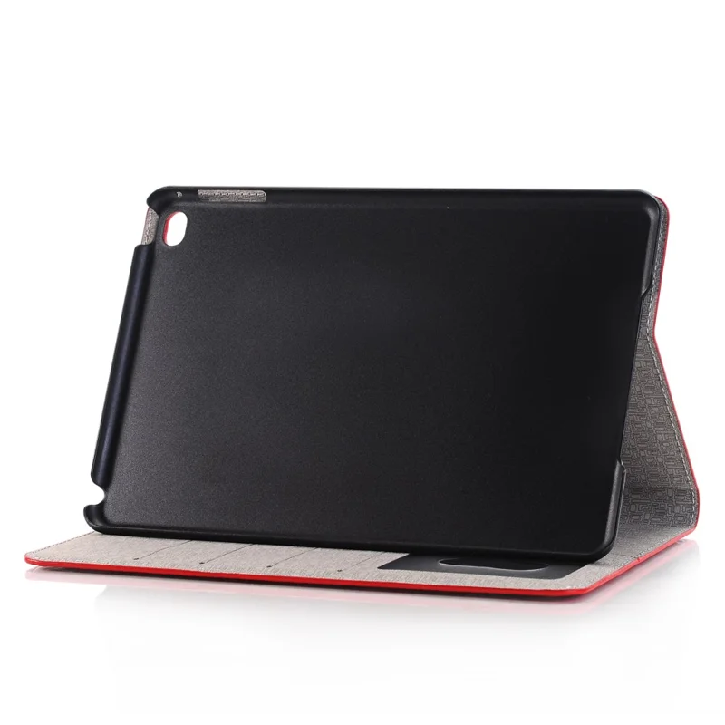Crocodile Texture Leather Flip Case Card Holder for iPad mini 4 - Red