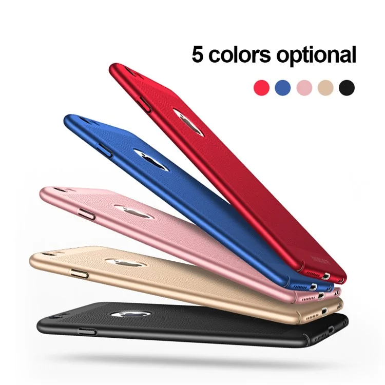 For iPhone 6 /6s Plus 5.5 inch MOFI Breathable Light Plastic Cover - Red