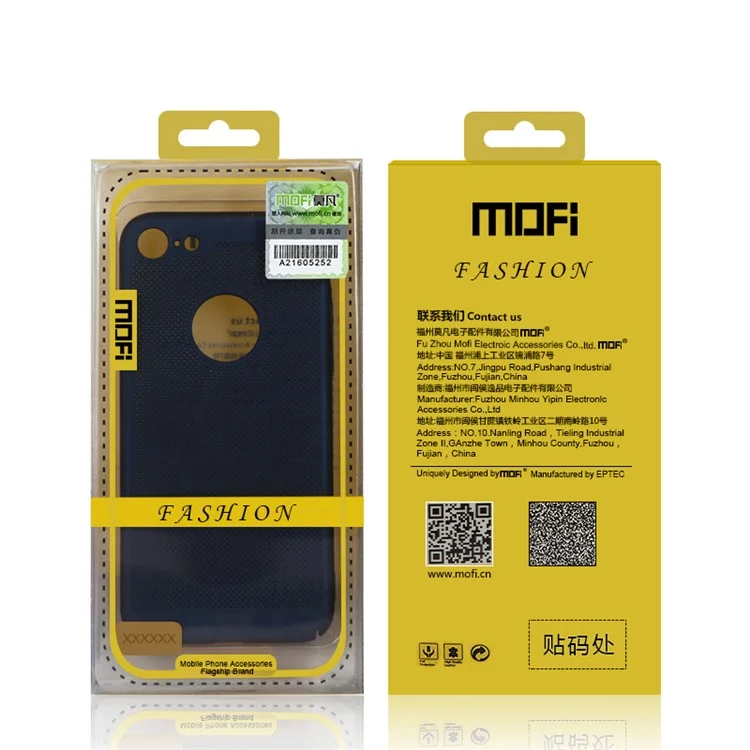 For iPhone 6 /6s Plus 5.5 inch MOFI Breathable Light Plastic Cover - Red