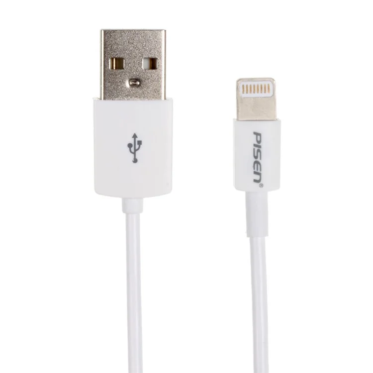 PISEN 1m Lightning 8pin USB Charging Sync Cable for iPhone 6 / 6 Plus / 5s - White