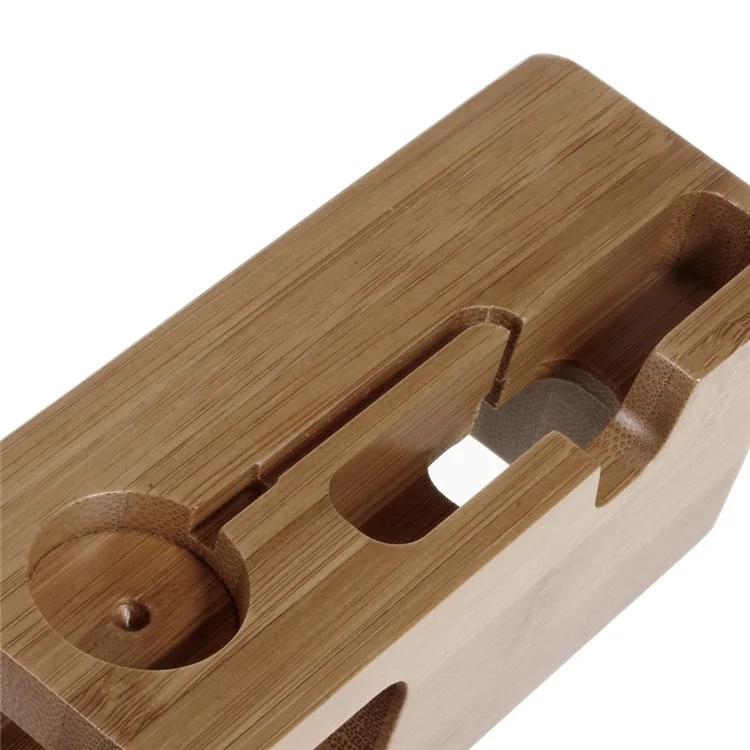 holzladehalter display -halterung für iphone 6 / apple watch 38 mm / 42 mm usw.