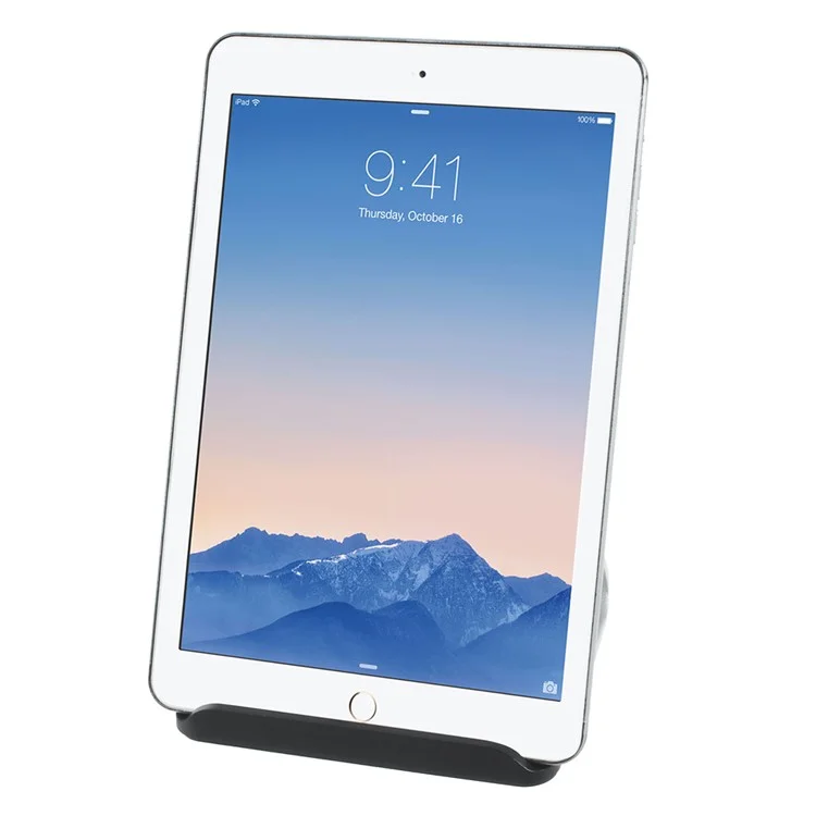 V-shaped Aluminum Alloy Desktop Stand for iPad Air 2 / mini 4 iPhone Samsung Tablet Mobile Phone