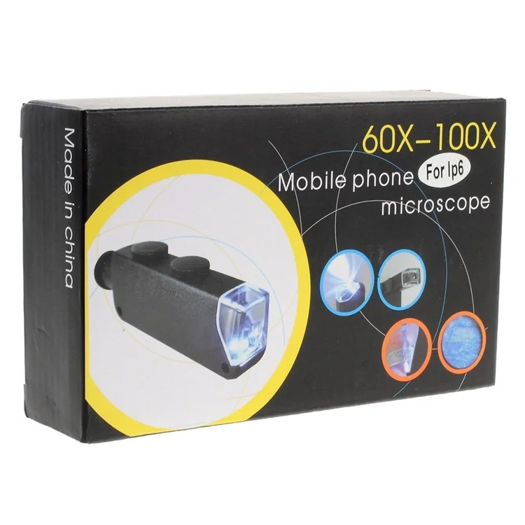 Super 60-100X Zoom Microscope Lens Converter Lens for iPhone 6