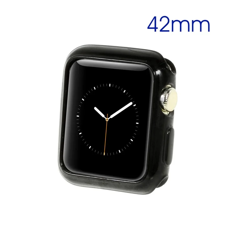 TPU Protective Gel Case for Apple Watch 42mm - Black