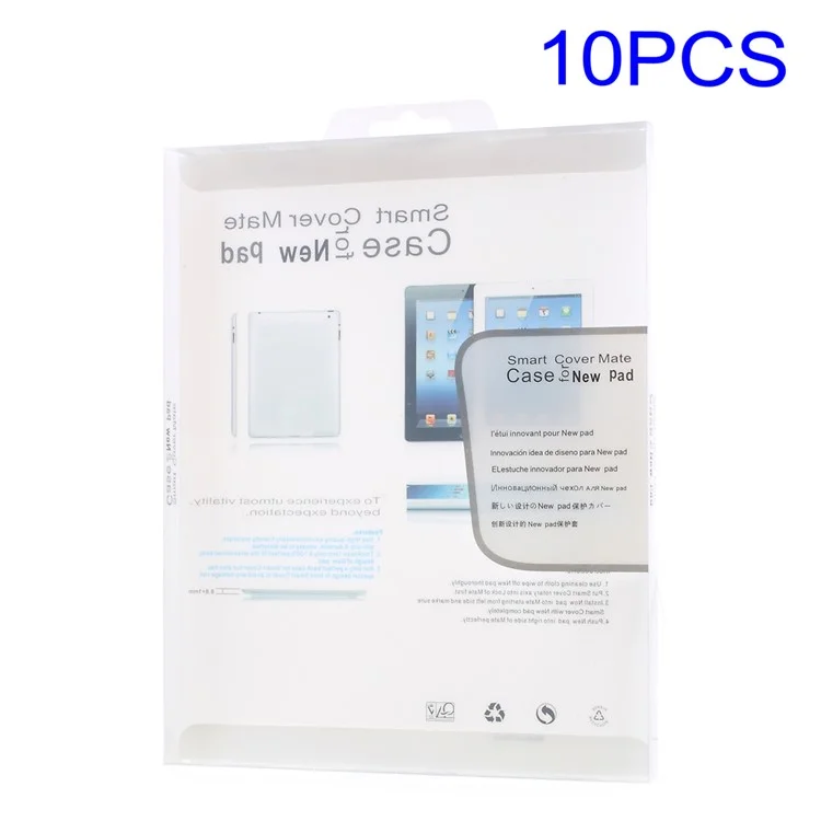10Pcs/lot Plastic Package Box for iPad Air / Air 2 Size: 24.5 x 19 x 1.5cm