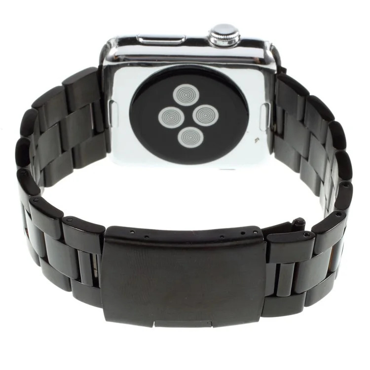 For Apple Watch 42mm Series 3 / 2 / 1 Stainless Steel Watch Strap Band Classic Buckle - Black