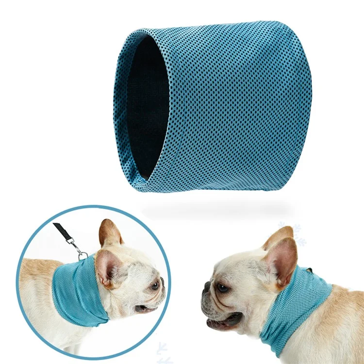 Dog Cooling Collar Dog Bandana Scarf for Summer, Size: M