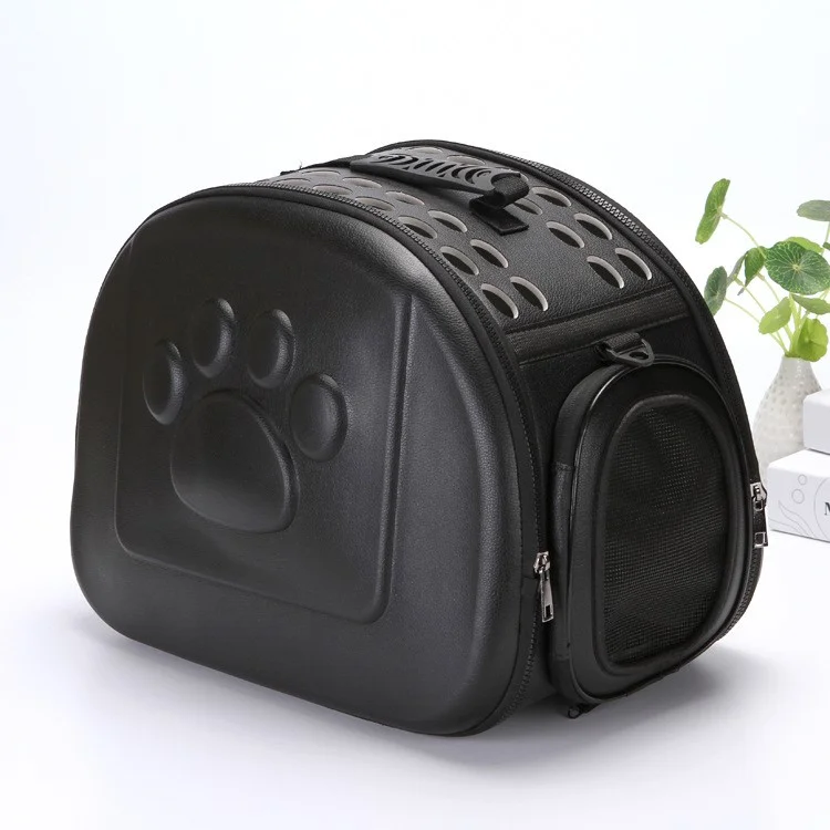 Portable Breathable EVA Pet Carrier Handbag Shoulder Bag for Dogs and Cats - Black