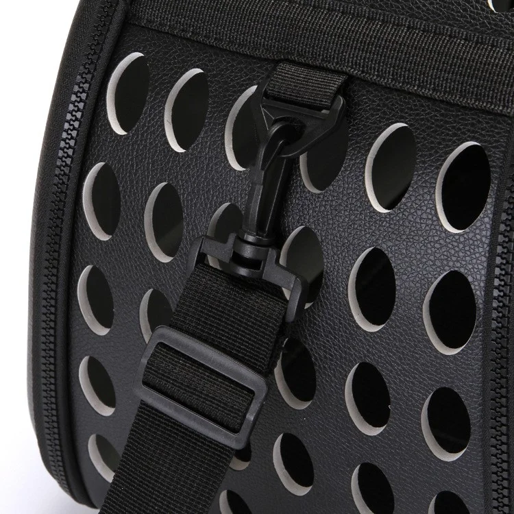 Portable Breathable EVA Pet Carrier Handbag Shoulder Bag for Dogs and Cats - Black