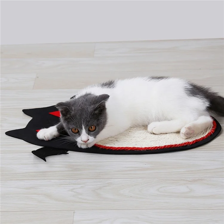 Halloween Bat Design Cat Sisal Scratch Board Pad Sleeping Mat