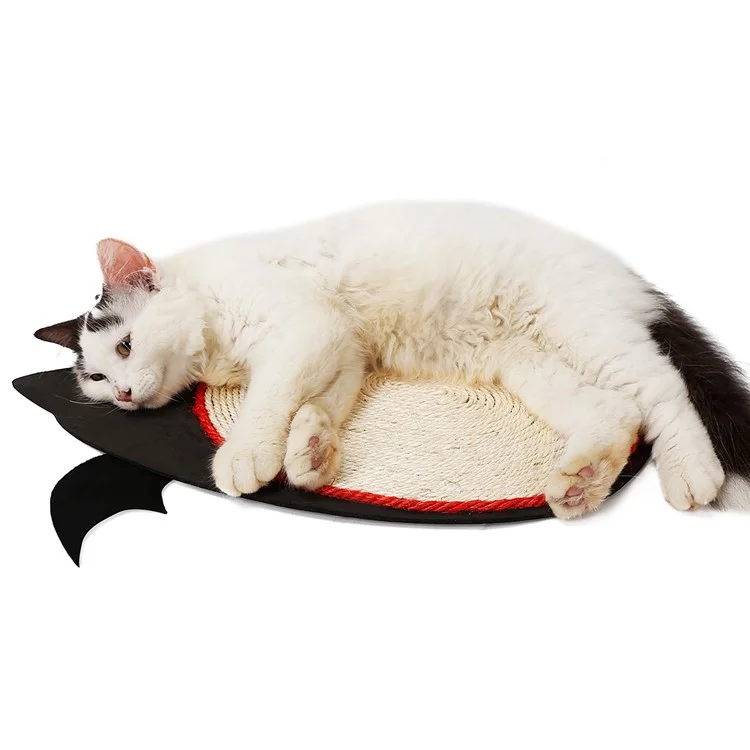 Halloween Bat Design Cat Sisal Scratch Board Pad Sleeping Mat