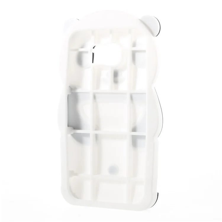 3D Panda Silicone Case for Samsung Galaxy S6 G920 - Black