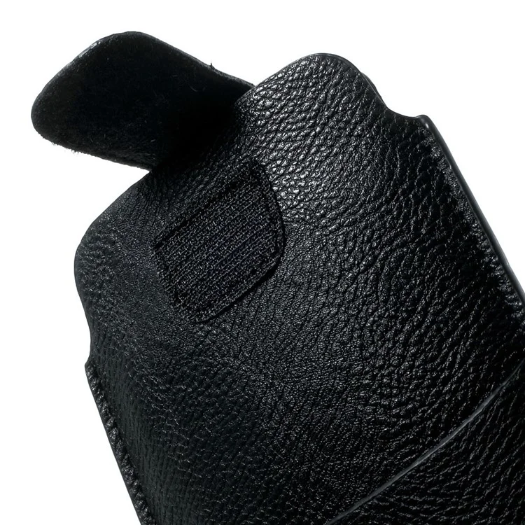 PU Leather Pouch Case w/ Card Slot for Samsung Galaxy Note 4 N910, Size: 16.5 x 9.8cm - Black