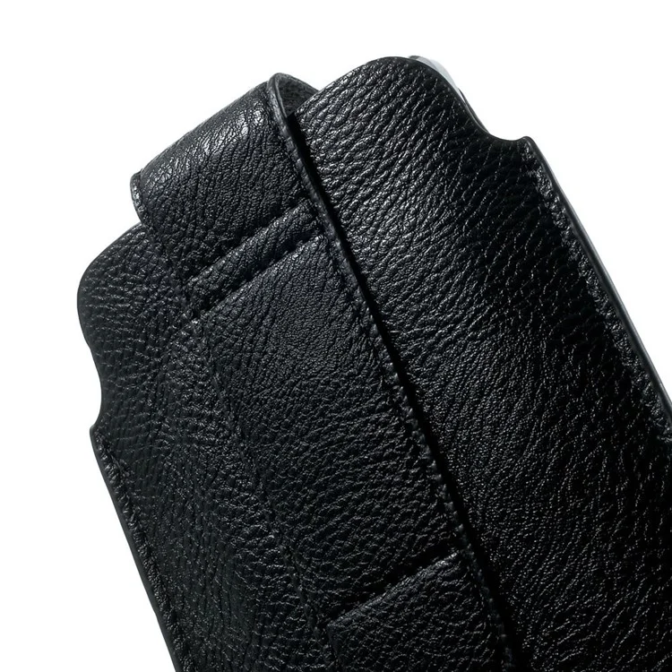 PU Leather Pouch Case w/ Card Slot for Samsung Galaxy Note 4 N910, Size: 16.5 x 9.8cm - Black