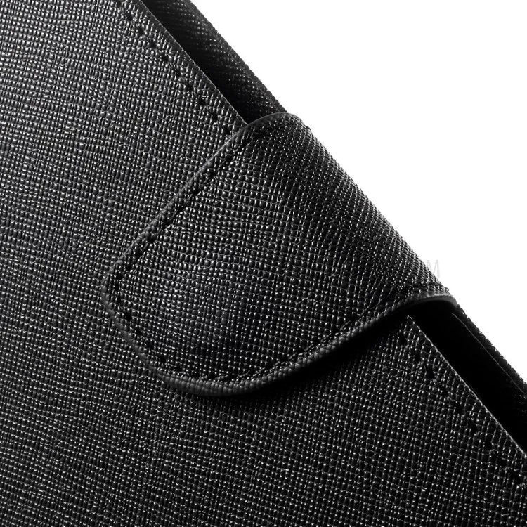 MERCURY Goospery Fancy Diary Wallet Leather Stand Case for Samsung Galaxy Note 4 N910 - Black