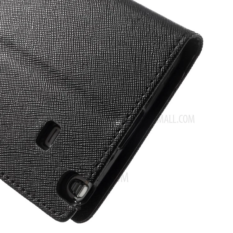 MERCURY Goospery Fancy Diary Wallet Leather Stand Case for Samsung Galaxy Note 4 N910 - Black