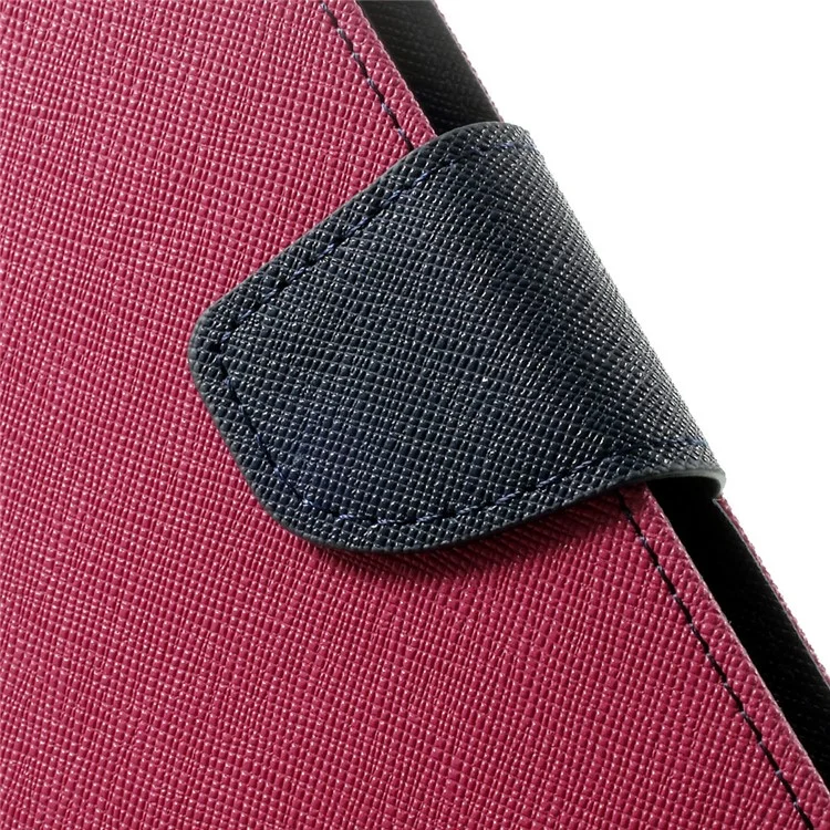 MERCURY Goospery Fancy Diary Leather Magnetic Cover w/ Stand for Samsung Galaxy Note 4 N910 - Rose
