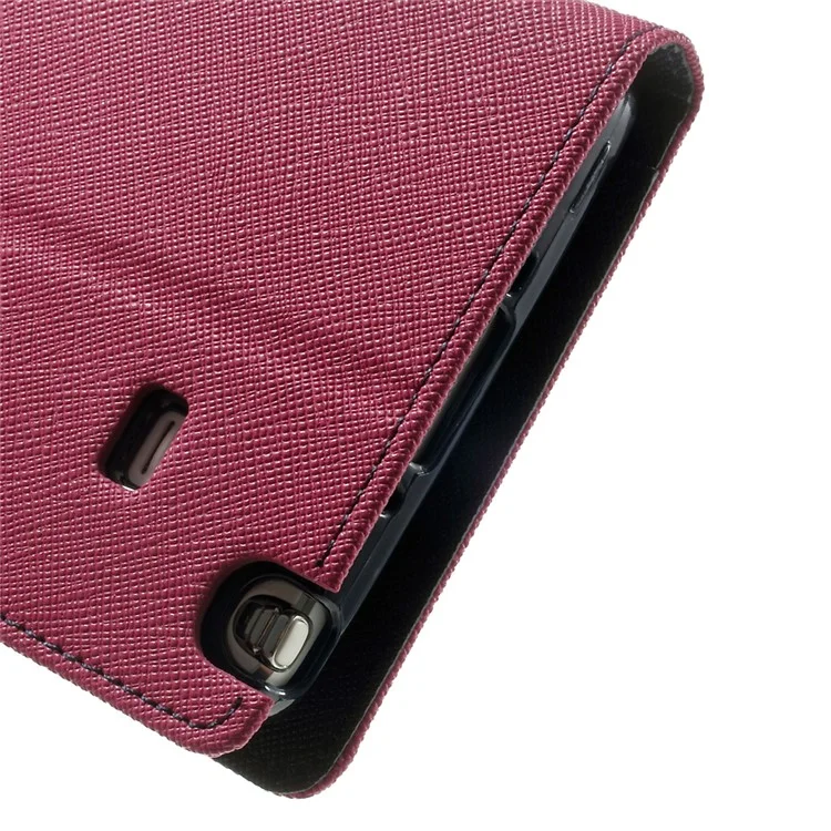 MERCURY Goospery Fancy Diary Leather Magnetic Cover w/ Stand for Samsung Galaxy Note 4 N910 - Rose