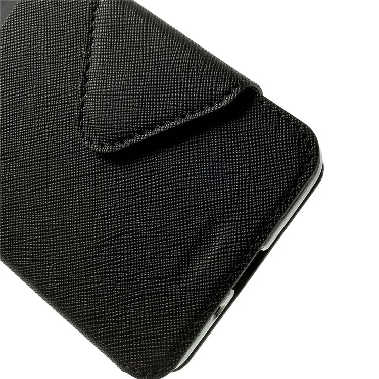 ROAR KOREA Diary View Window for Samsung Galaxy Grand Prime SM-G530H Magnetic Leather Stand Case - Black