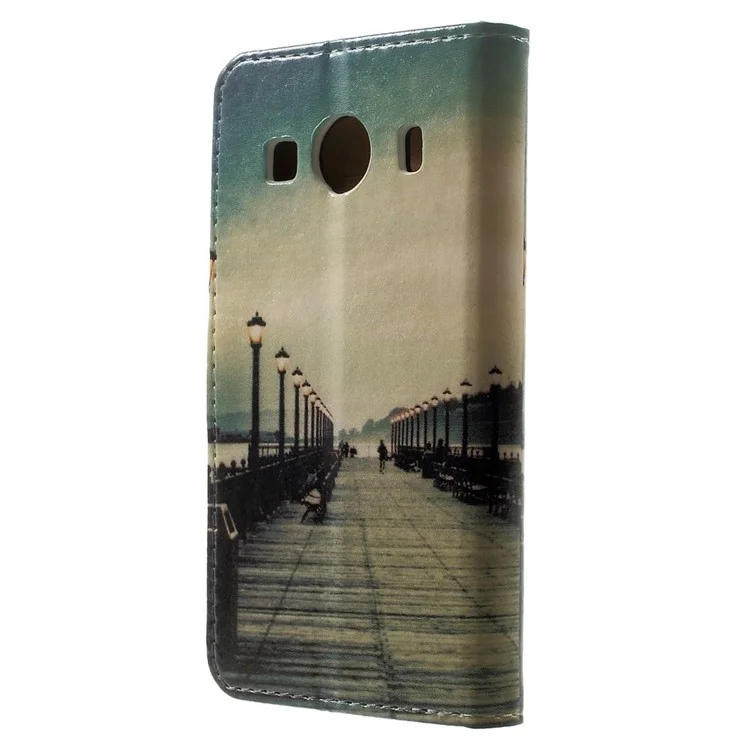 Wallet Leather Case for Samsung Galaxy Ace 4 SM-G357FZ / Ace Style LTE G357 - Bridge & Passerby