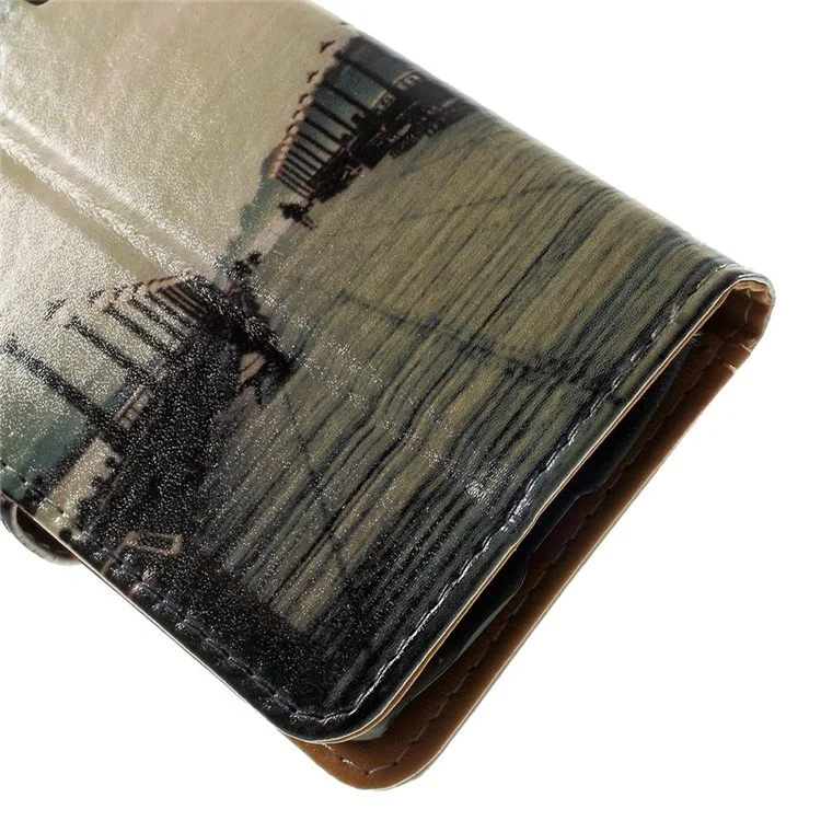 Wallet Leather Case for Samsung Galaxy Ace 4 SM-G357FZ / Ace Style LTE G357 - Bridge & Passerby
