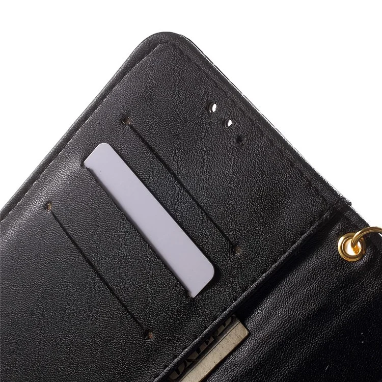Crocodile Texture Leather Wallet Case for Samsung Galaxy Grand Prime G530H - Black