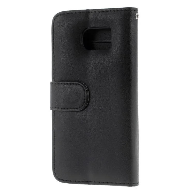 Magnetic Flip Leather Case for Samsung Galaxy S6 SM-G920 - Black