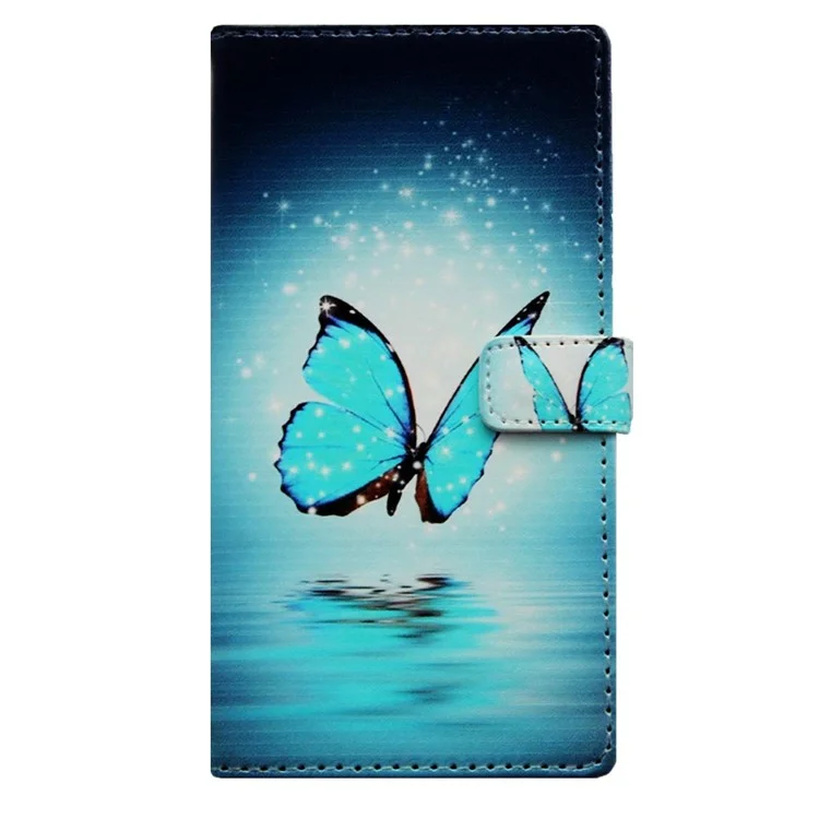 Wallet Leather Case for Samsung Galaxy S6 G920 with Stand - Flying Butterfly