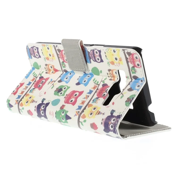 Multiple Cute Owls Magnetic Stand Leather Cover for Samsung Galaxy Grand Prime SM-G530H