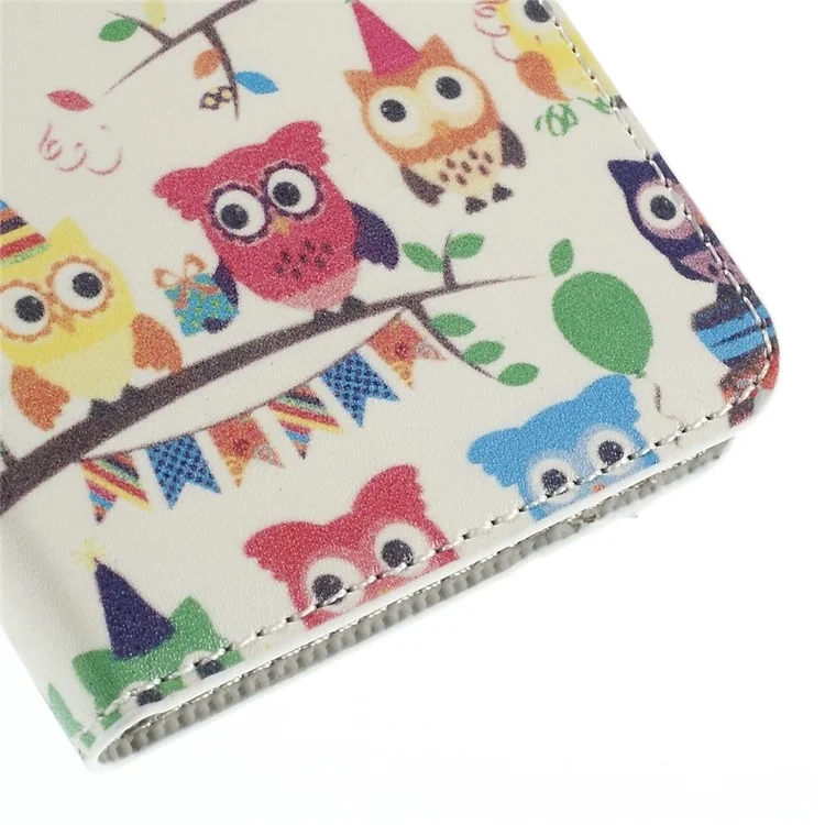 Multiple Cute Owls Magnetic Stand Leather Cover for Samsung Galaxy Grand Prime SM-G530H