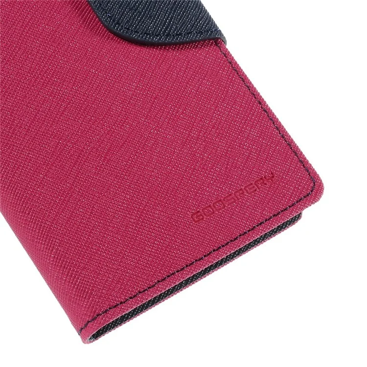 MERCURY Goospery Flip Wallet Leather Shell for Samsung Galaxy S6 Edge G925 - Rose
