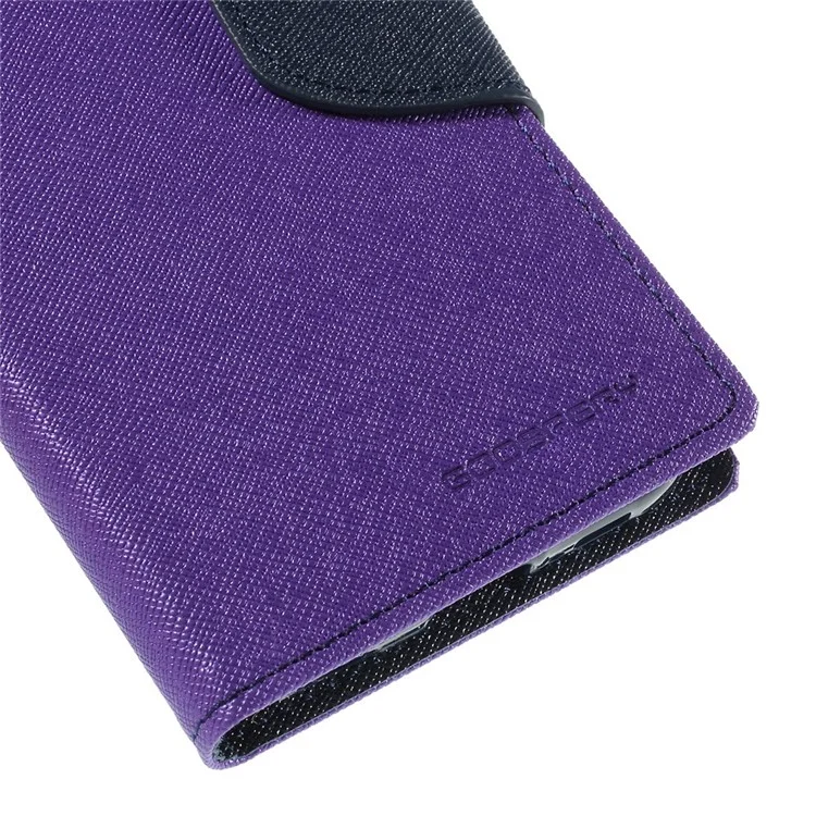 MERCURY Goospery Magnetic Wallet Leather Case for Samsung Galaxy S6 Edge G925 - Purple
