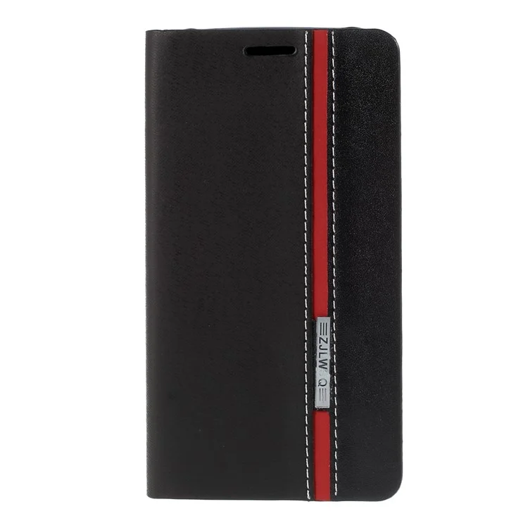Two-color Leather Stand Case for Samsung Galaxy J5 SM-J500F with Card Slot - Black